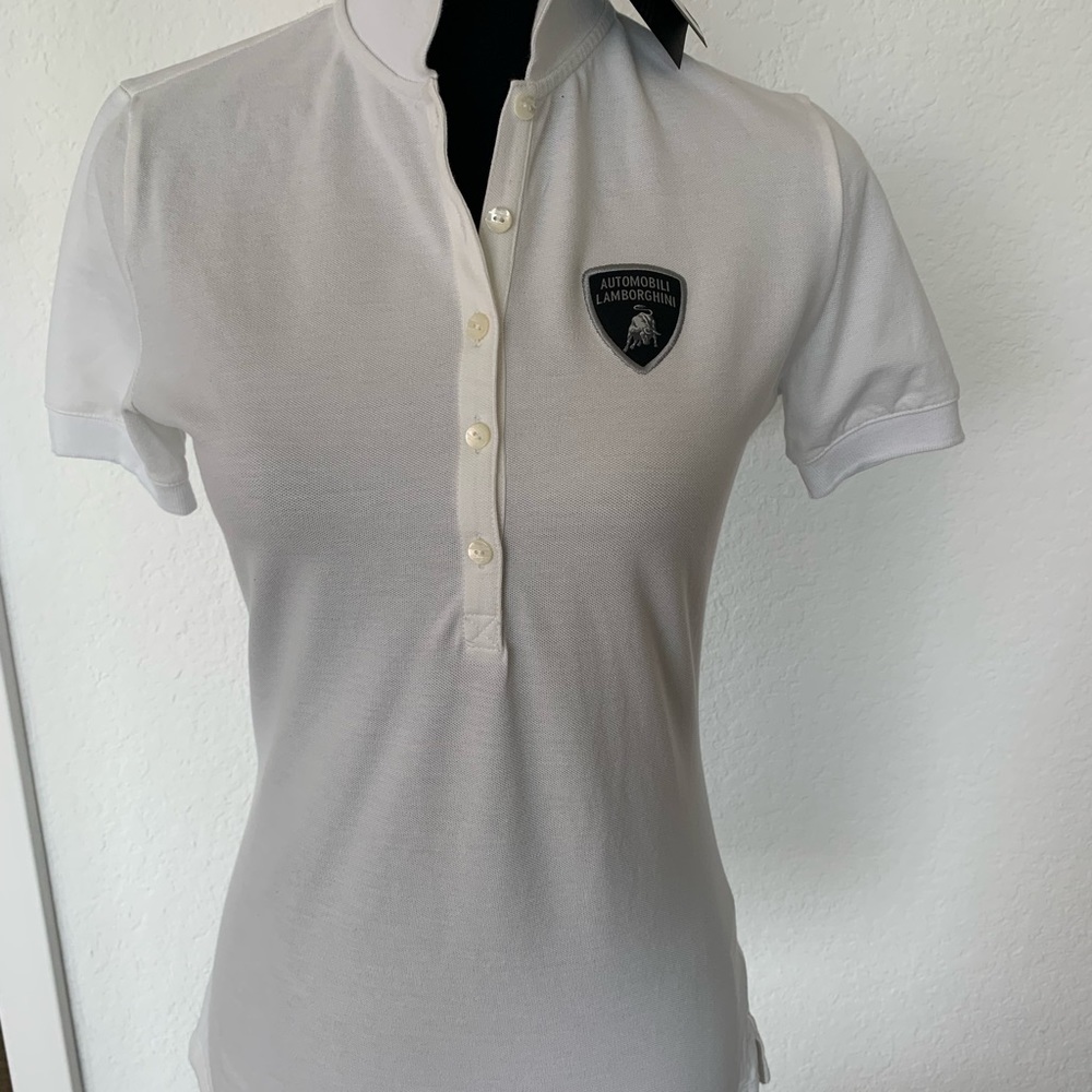 polo shirt by lamborghini. size M